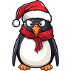 Pingouin Noël Animal Drôle Noël