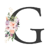Lettre G, Monogramme, Fleurs