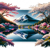 Reflection of Mount Fuji