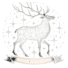 Kosmische Rentierkonstellation