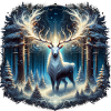 Enchanted forest reindeer