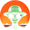 Alien in the sunset