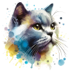 Aquarelle Chat