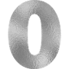 Number 0 Silver