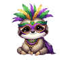 Mardi Gras Faultier Comic Design