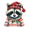 Herr Waschbär im Norweger-Pulli