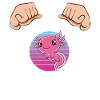 Axolotl drôle Axolotl mignon