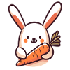 Bunny with carrot