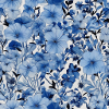 Blue flower print