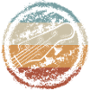 Retro Gitarre Sunset Circle