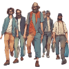 People walking