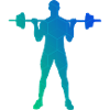 Fitness Ausdauertraining Gewichtheben Herren