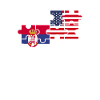 Serbie États-Unis Drapeau Serbe américain