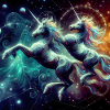 Doppel Einhorn Dystopisch