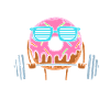 Donut Fitness Divertente Ciambella Palestra