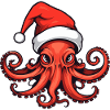 Octopus Octopus Christmas Animal