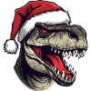Dinosaur Christmas Animal Head