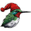 Hummingbird Bird Christmas Animal