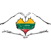 Lithuania flag heart shape used