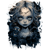Gothic Girl Halloween Fantasy Dark