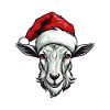 Goat Xmas Christmas Portrait Xmas