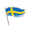 Suède Drapeau Suède Stockholm