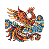 Vibrant Traditional Chinese Phoenix