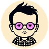 Le garçon nerd intelligent