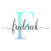 E| Monogramme | Nom | Frédéric | Aquarelle