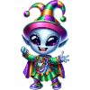 Mardi Gras Alien Merry Carnival