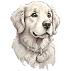 Golden Retriever - Tasse oder Bierdeckel