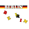 Berlin Banner German Flag Letters