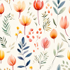 Floraison à l’aquarelle