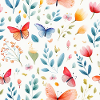 Papillons à l’aquarelle