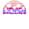 Retro Malibu Sunset Relax
