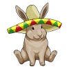 Chapeau mexicain lapin