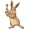 Bunny Musician Rattle Music