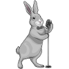 Bunny Singer Microphone Musique