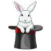 Hase Zauberer Zylinder
