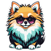 Pomeranian Christmas Illustration