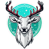 Reindeer Christmas Illustration