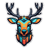 Reindeer Christmas Illustration