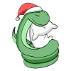 Serpent Mignon Fatigué Noël