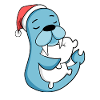 Sea Lion Cute Tired Christmas