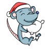 Mouse Cute Tired Christmas