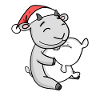 Goat Cute Tired Christmas