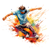 Skater Splash Freestyle Retro