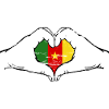 Kemerun Flag Heart Shape Used