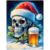Weihnachten Skull Bier 1.7