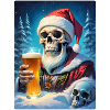 Weihnachten Skull Bier 1.6